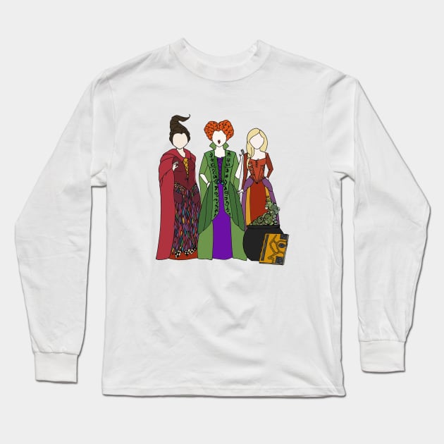 Toil, Trouble, and Wicked Long Sleeve T-Shirt by MellyLunaDesigns